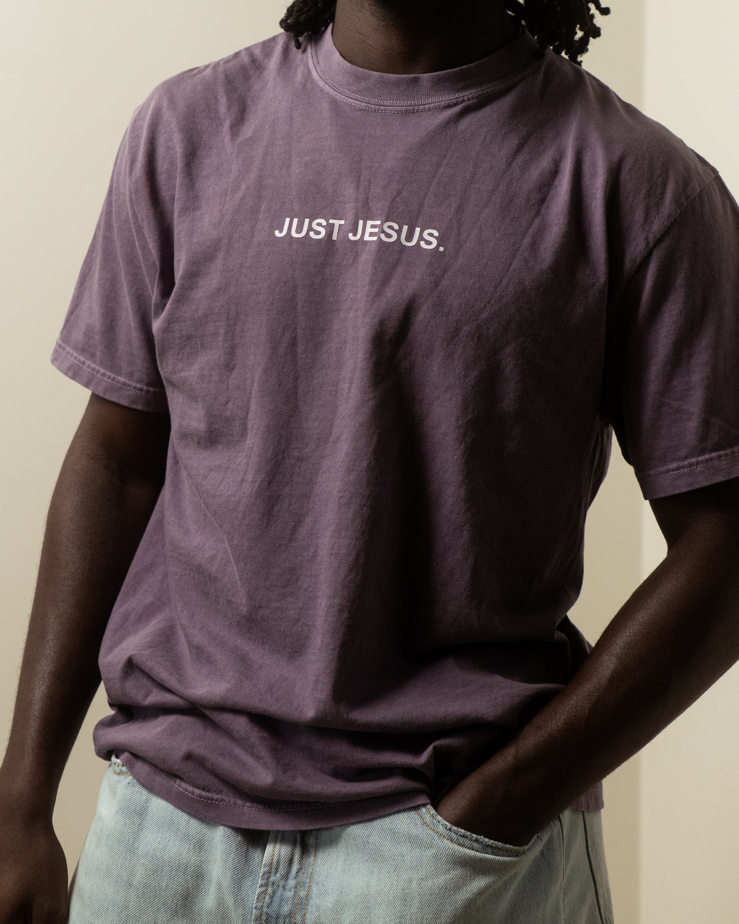Just Jesus. Plum Shirt
