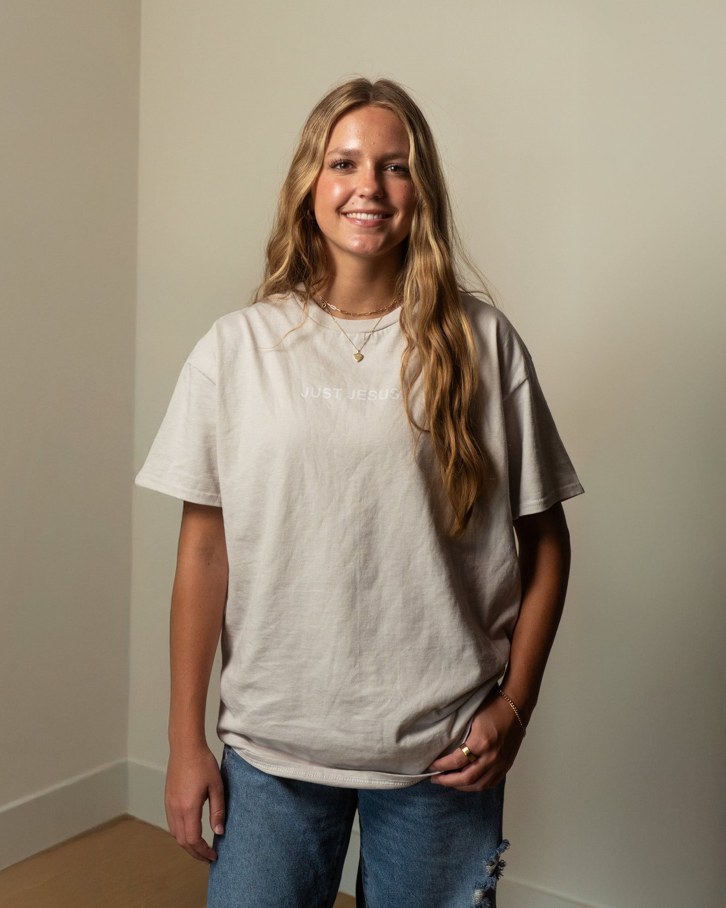 Just Jesus. Cream Shirt