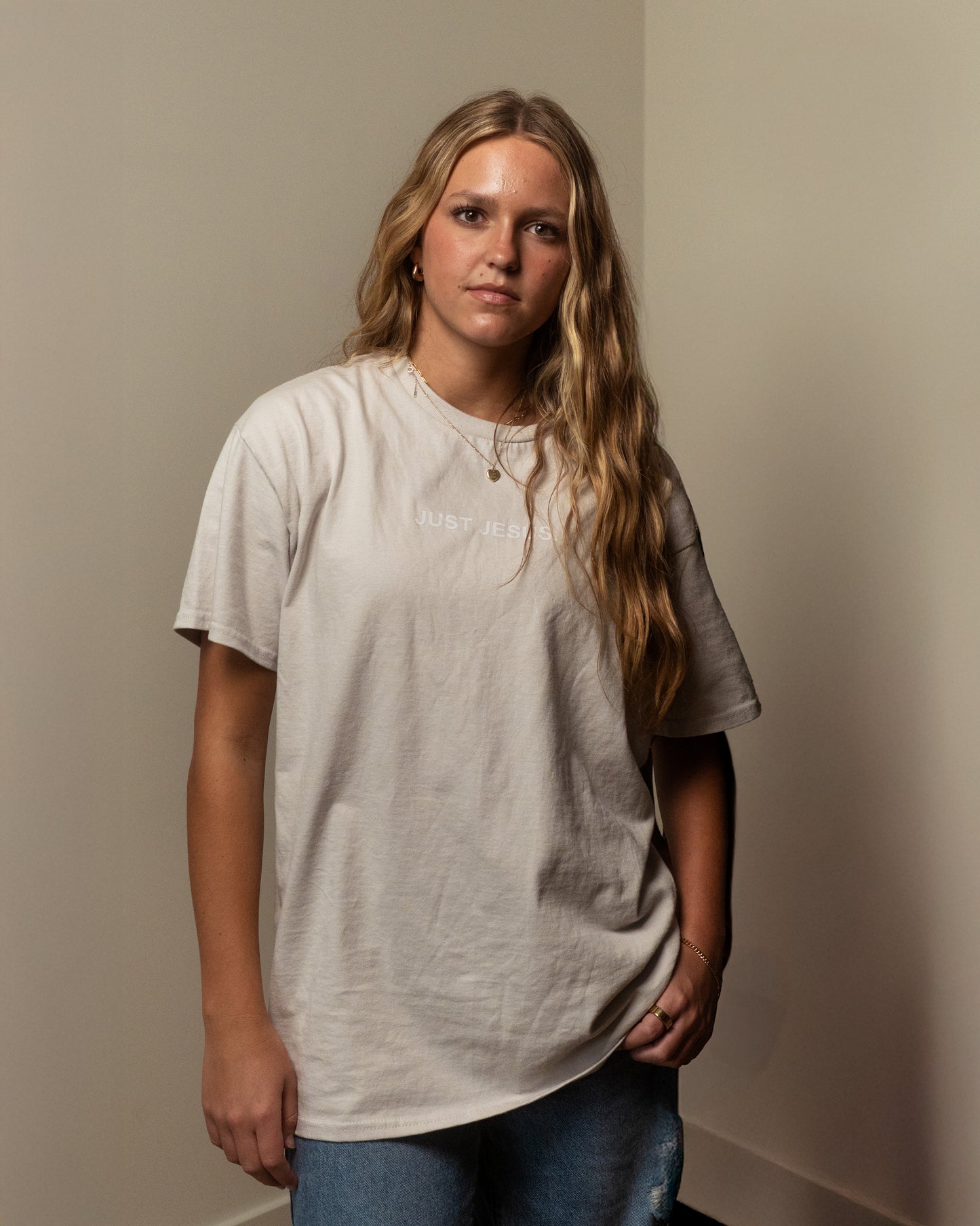 Just Jesus. Cream Shirt