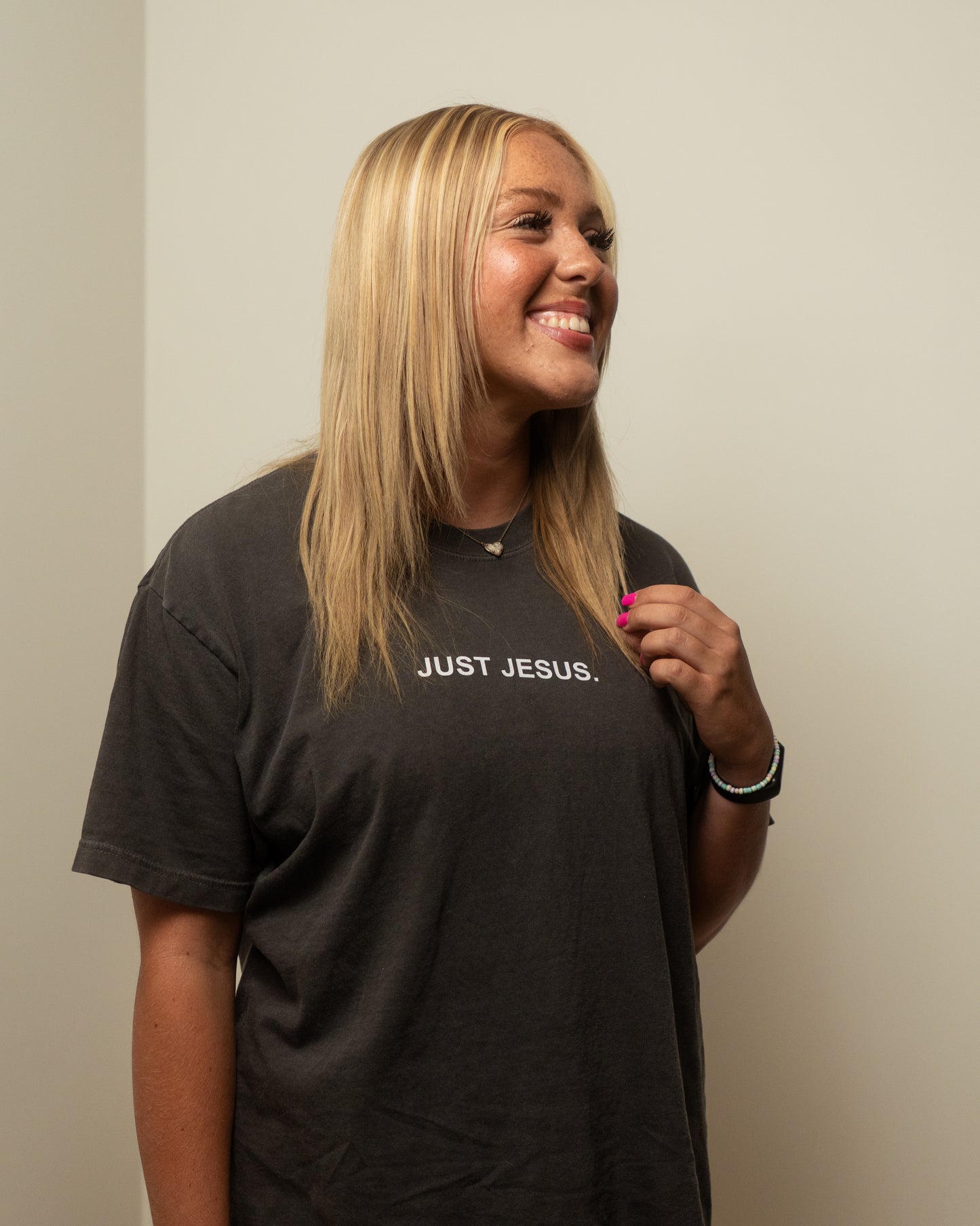 Just Jesus. Charcoal Shirt