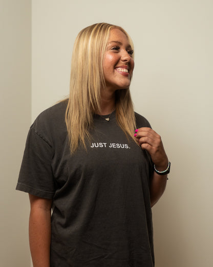 Just Jesus. Charcoal Shirt