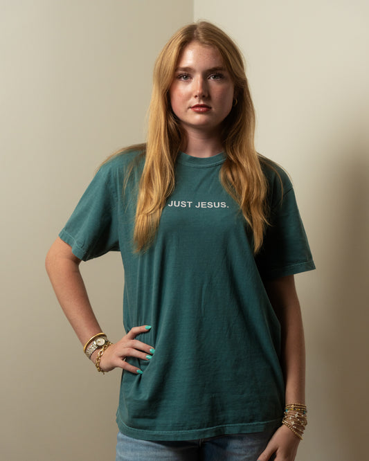 Just Jesus. Emerald Shirt
