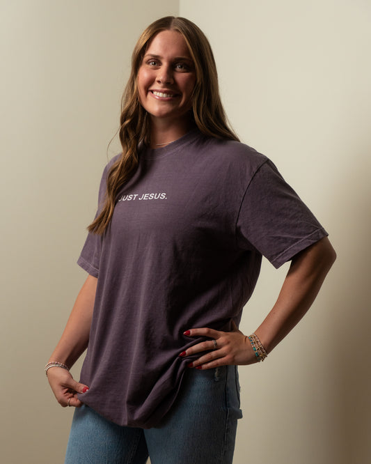 Just Jesus. Plum Shirt