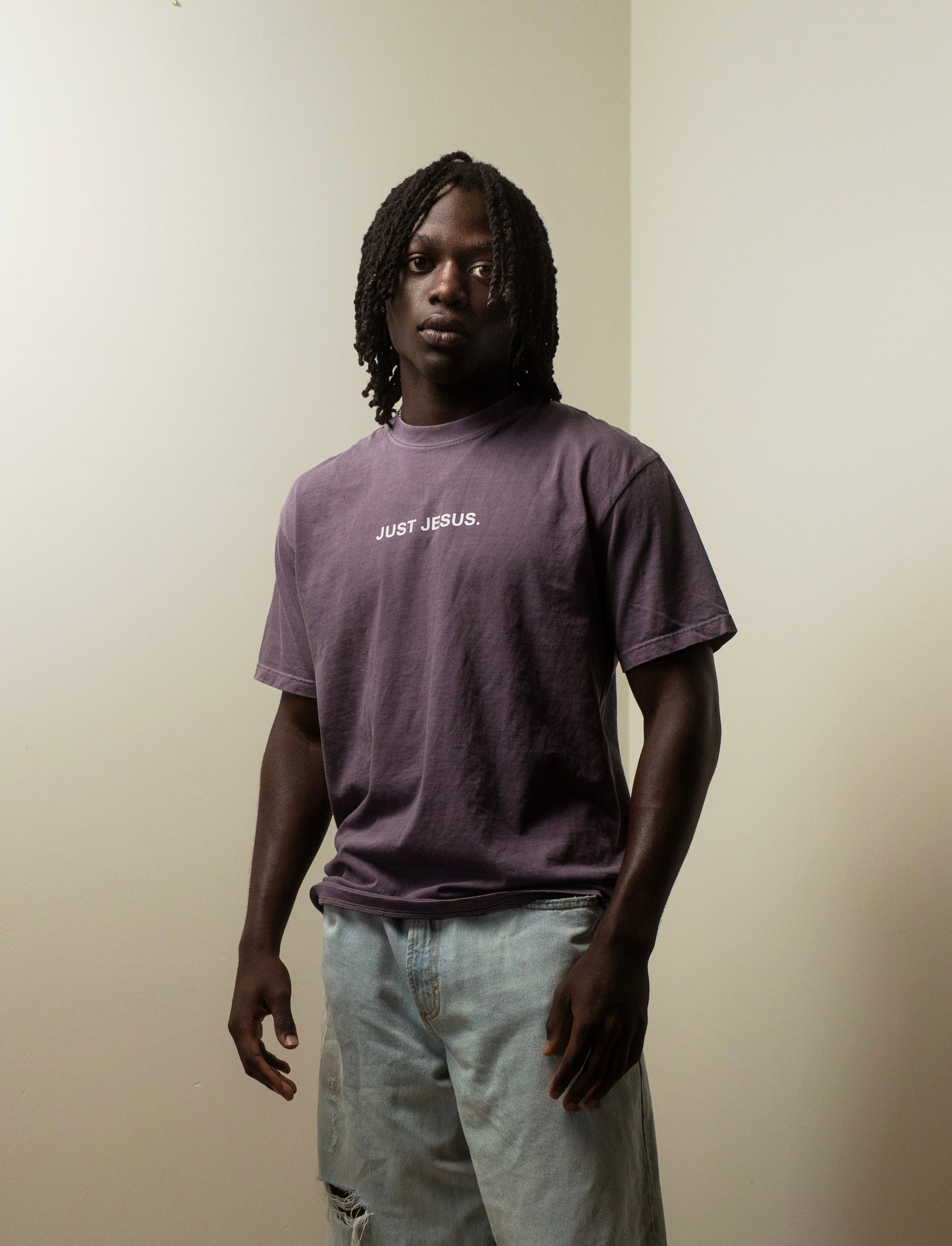 Just Jesus. Plum Shirt